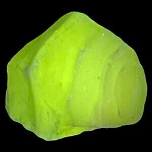 Clear Milk Glass‎ Layered Art Glass Cullet Glowing Manganese Slag Glass #5GM80